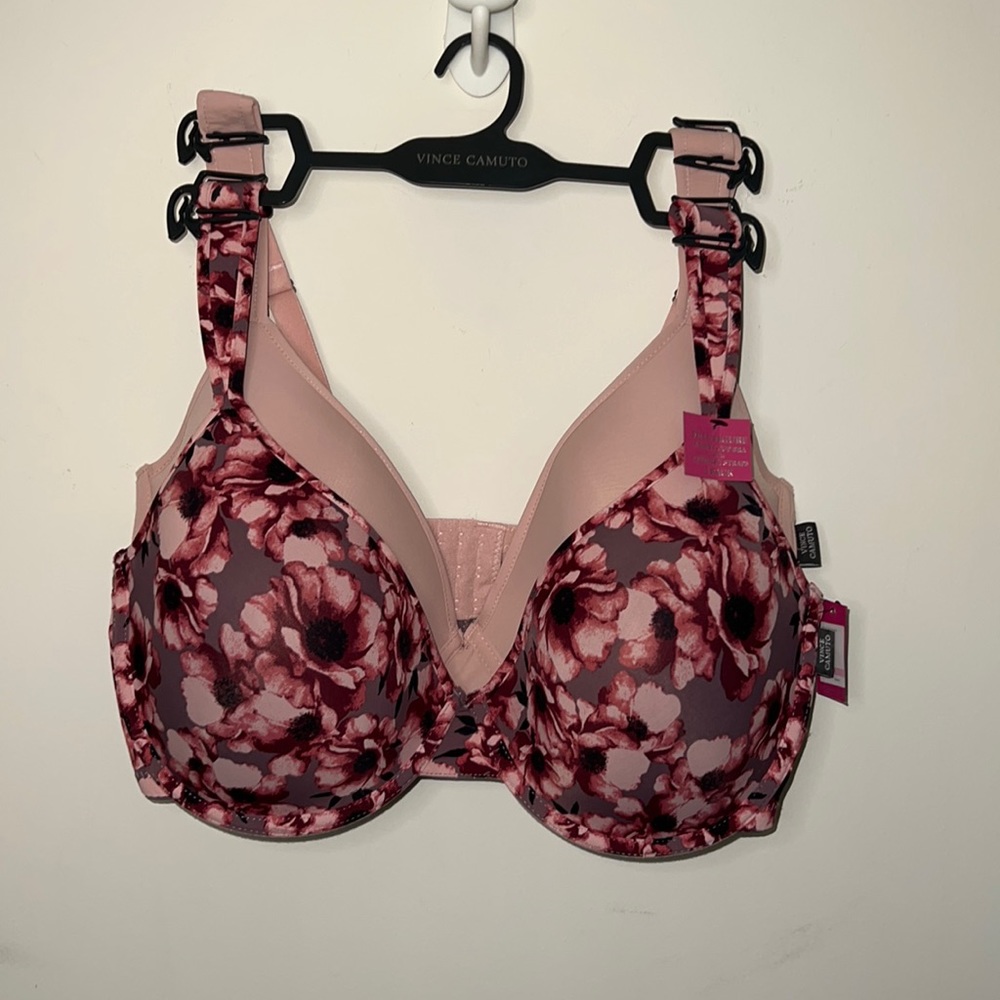 VINCE CAMUTO FULL FIGURE T-SHIRT CUP BRA 2 pk